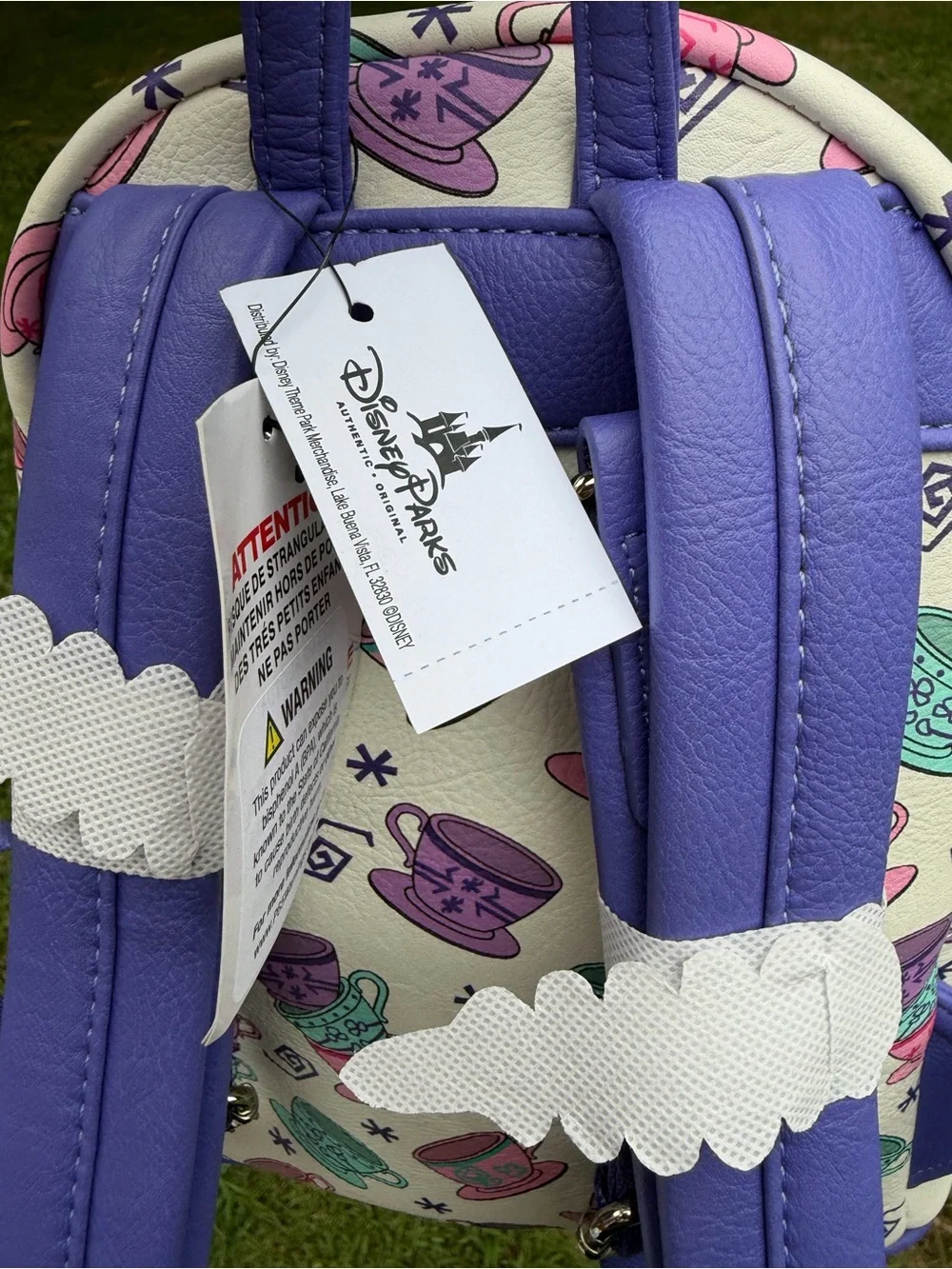 Disney Parks Loungefly Alice in Wonderland Mad Tea Party Teacups Backpack NWT
